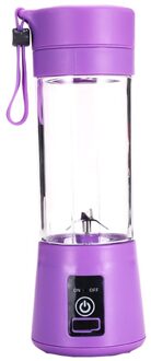Draagbare Multifunctionele Juicer 400Ml 6 Blad Sap Cup Usb Oplaadbare High Power Hoge Snelheid Juicer Lavendel