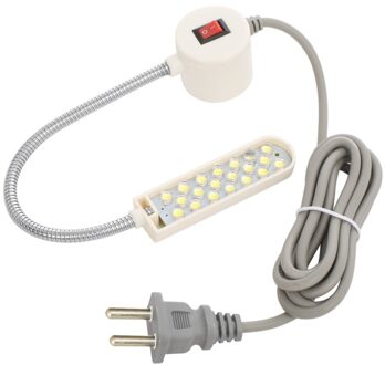 Draagbare Naaimachine Licht 10 Led Verlichting Magnetische Montage Base Zwanenhals Lamp Voor Alle Naaimachine Verlichting EU plug