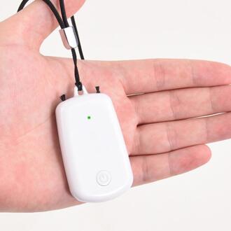 Draagbare Negatieve Ionen Luchtreiniger Ketting Draagbare Zuurstof Bar Opknoping Neck Purifier Mini Draagbare Luchtverfrisser Lonizer wit