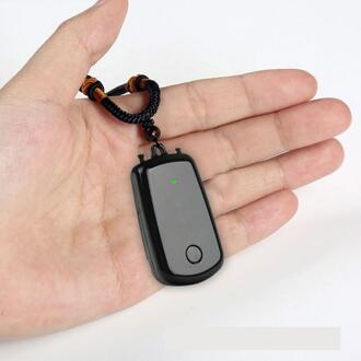 Draagbare Negatieve Ionen Luchtreiniger Ketting Draagbare Zuurstof Bar Opknoping Neck Purifier Mini Draagbare Luchtverfrisser Lonizer zwart