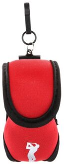 Draagbare Neopreen Mini Compact Golfbal Zak Houder Sporttas Voor Golf Training Oefening Praktijk Buitensporten Apparatuur rood