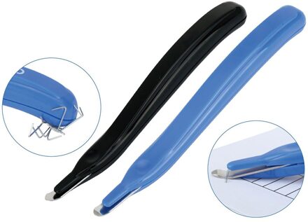 Draagbare Nietje Remover Verwijderbare Pull Pen Type Magnetische Hoofd Nietje Removal Tool Ergonomisch Plastic Gebogen Handvat