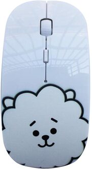 Draagbare Notebook Draadloze Muis Leuke Desktop Computer Kantoor Optische Draadloze Muis Met Usb-ontvanger 8C