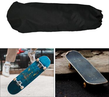 Draagbare Nylon Stof Skateboard Draagtas Handtas Container Waterafstotend Unisex Longboard Carrier, 33X12 Inches zwart