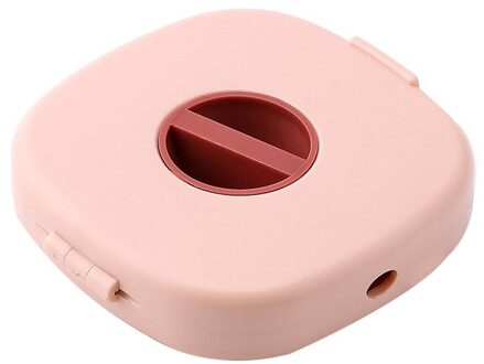 Draagbare Oordopjes Kabel Wrap Case Met Mobiele Telefoon Houder Bureau Accessoires Oortelefoon Draad Organisator Winder Kabel Organisatoren Roze