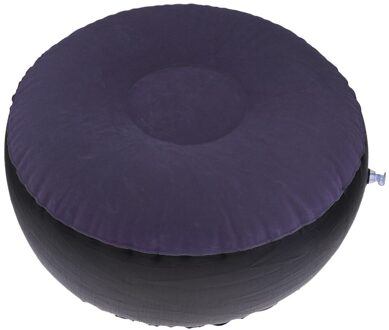 Draagbare Opblazen Kruk Tuin Leisure Air Stoel Voetsteun Voor Strand Vissen donker blauw