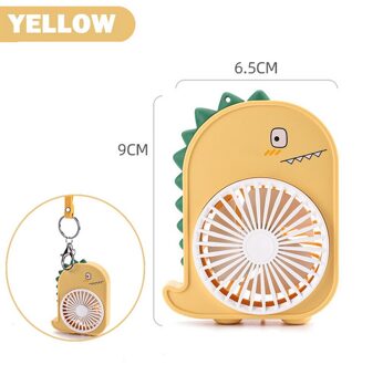 Draagbare Opknoping Hals Fan Mini Pocket Air Cooling Fan Zomer Outdoor Reizen Lanyard Handenvrij Cooler Usb Oplaadbare Fan geel