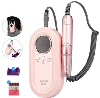 Draagbare Oplaadbare Elektrische Nail Boor Machine 30000Rpm Professionele Manicure Boor Machine Art Keramische Nail Boren