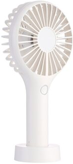 Draagbare Oplaadbare Fan Abs Luchtkoeler Mini Operated Desk Usb Opladen Koelventilator Voor Kantoor Gadgets 1 Set licht grijs