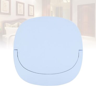 Draagbare Opladen Spiegel Led Nachtlampje Spiegel Voor Meisjes Dames Wit blauw