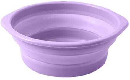 Draagbare Opvouwbare Emmer Wastafel Toerisme Outdoor Vissen Camping Car paars