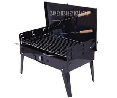 Draagbare Opvouwbare Houtskool Bbq Grill Voor 3-5 Persoon Outdoor Camping Barbecue Roosteren Picknick Familie Party Grill Thuis Tuin bbq