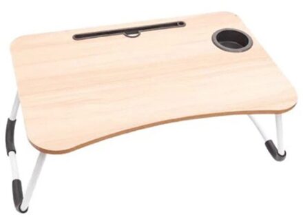 Draagbare Opvouwbare Studie Tafel Bureau Opvouwbare Laptop Tafel Standhouder Slot Opvouwbare Computer Bureau Eten Studeren Op Bed Sofa wooden