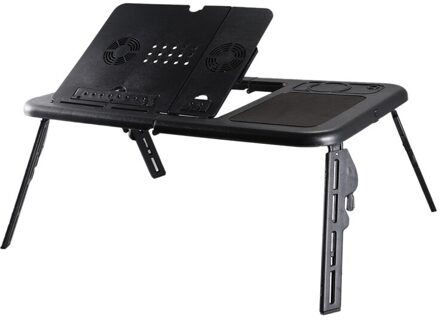 Draagbare Opvouwbare Verstelbare Klaptafel Voor Laptop Bureau Computer Mesa Para Notebook Stand Tray Voor Slaapbank Zwart