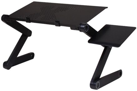 Draagbare Opvouwbare Verstelbare Klaptafel Voor Laptop Bureau Computer Mesa Para Notebook Stand Tray Voor Slaapbank Zwart