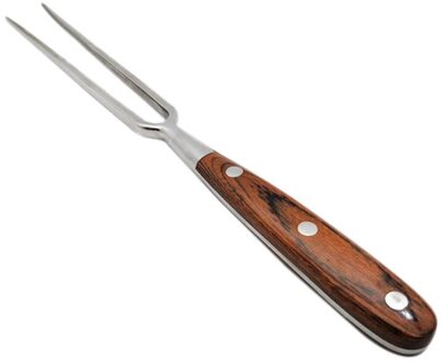 Draagbare Outdoor Barbecue Tool Houten Handvat Barbecue Vork Voedsel Vork Vlees Vork