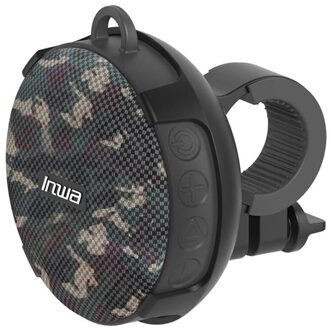 Draagbare Outdoor Bluetooth Speaker Subwoofer + Bike Mount 3D Stereo Luidspreker Douche Handsfree IPX7 Waterdichte Mini Boombox camouflage