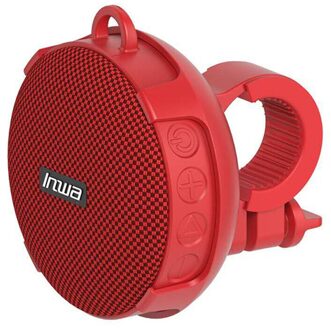 Draagbare Outdoor Bluetooth Speaker Subwoofer + Bike Mount 3D Stereo Luidspreker Douche Handsfree IPX7 Waterdichte Mini Boombox rood