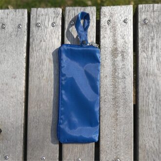 Draagbare Outdoor Opvouwbare Paraplu Tas Super Water-Absorberende Paraplu Case Cover marine blauw