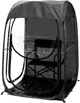 Draagbare Outdoor Sport Pop Up Kijken Tent Dubbele Lichtgewicht Camping Luifel Vissen Tent Reizen Tent zwart