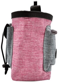 Draagbare Outdoor Training Hond Snack Zakken Huisdier Voedsel Container Beloning Draagt Grote Capaciteit Puppy Producten Heuptas Roze