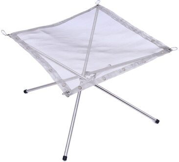 Draagbare Outdoor Vuurkorf: Instorten Staal Mesh Haard-Perfect Voor Kamperen, achtertuin En Tuin-Draagtas