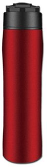 Draagbare Pers Koffiezetapparaat Vacuüm Geïsoleerde Reizen Kantoor Mok Premium Rvs Filter Koffie Cup Frosted rood