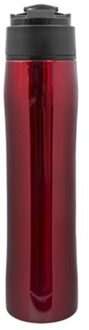 Draagbare Pers Koffiezetapparaat Vacuüm Geïsoleerde Reizen Kantoor Mok Premium Rvs Filter Koffie Cup glad rood