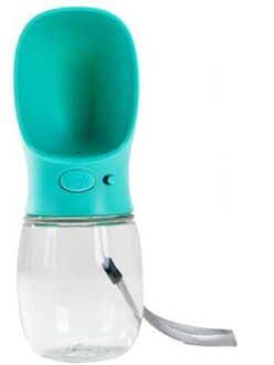 Draagbare Pet Bekers Drinken Fles Hond Kat Gezondheid Voeden Water Feeders Pet Travel Cups ABS Hond Fles Water Reizen hond Kom Blauw / 550ml