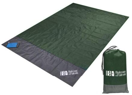 Draagbare Picknick Strand Mat Pocket Deken, Waterdicht Strand Mat Camping Bed Slapen Pad Outdoor Picknick Camping Tent Mat donker groen