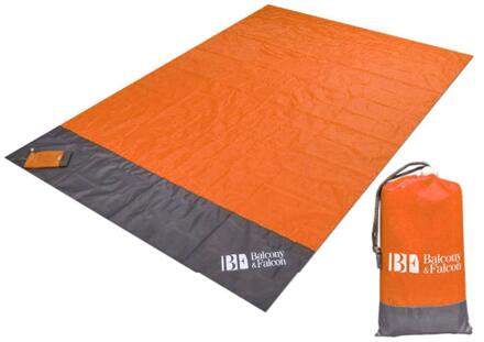 Draagbare Picknick Strand Mat Pocket Deken, Waterdicht Strand Mat Camping Bed Slapen Pad Outdoor Picknick Camping Tent Mat oranje