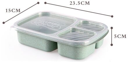 Draagbare Plastic Cartoon Voedsel Container Gezonde Lunch Box Bento Dozen Servies Voor Studenten Bestek Kids Kinderen 1 Pcs Q 15x23.5x5cm