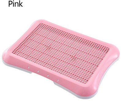 Draagbare Plastic Pet Hond Kat Wc Lade Huisdier Potje Urinoir Kom Pee Training Toilet Te Schoon Huisdier Product Roze