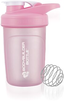 Draagbare Plastic Waterfles, Eiwit Shaker Fles Met Cap Beter Voor Carry & Drinken Roze