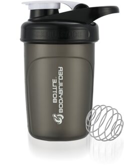 Draagbare Plastic Waterfles, Eiwit Shaker Fles Met Cap Beter Voor Carry & Drinken zwart