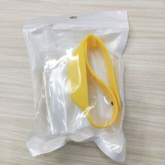 Draagbare Polsbandjes Handdesinfecterend Mini Handdesinfecterend Dispenser Fles Herbruikbare Armband Polsband Volwassen Kid Reizen Huishouden geel