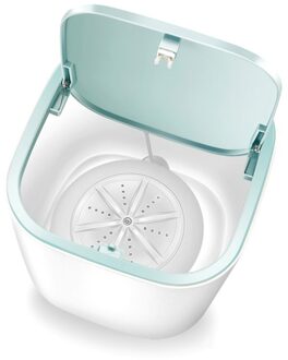 Draagbare Praktische Super Shock Wave Turbine Wasmachine Huishouden Slaapzaal Usb Creatieve Wasmachine wit