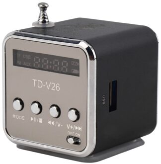 Draagbare Radio FM Ontvanger Mini Speaker Digitale LCD Sound Micro SD/TF Muziek Stereo Luidspreker voor Laptop Telefoon MP3