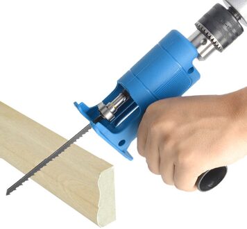 Draagbare Reciprozaag Metal Cutting Saw File Wood Cutter Elektrische Boor Attachment Power Houtbewerking Tool