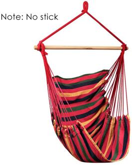 Draagbare Reizen Camping Hangmat Opknoping Thuis Slaapkamer Bed Lui Swing Outdoor Camping Stoel Indoor Hangmat Luie Stoel Rood