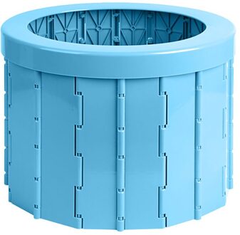 Draagbare Reizen Opvouwbare Wc Urinoir Mobiele Seat Voor Camping Wandelen Lange Reis Handig Auto Potje Wc Vehicular Urinoir Blauw
