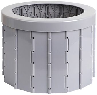 Draagbare Reizen Opvouwbare Wc Urinoir Mobiele Seat Voor Camping Wandelen Lange Reis Handig Auto Potje Wc Vehicular Urinoir licht grijs