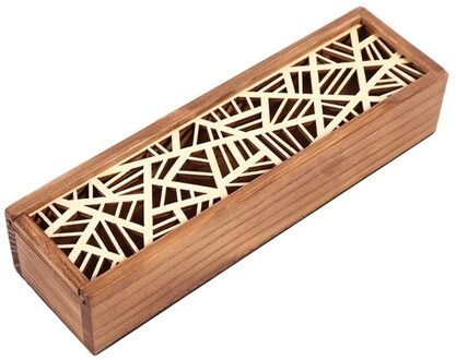 Draagbare Retro Box Hollow Houten Etui Opbergdoos Studenten Leuke Houten Potlood Doos Multi Briefpapier Bureau Opslag Accessoires 4