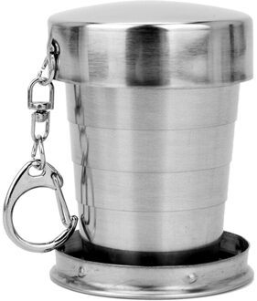 Draagbare Roestvrij Staal Opvouwbaar Cup 75Ml/150Ml/250Ml Outdoor Reizen Inklapbare Telescopische Cup Wandelen Camping water Koffie Mok