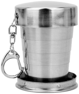 Draagbare Roestvrij Staal Opvouwbaar Cup 75Ml/150Ml/250Ml Outdoor Reizen Inklapbare Telescopische Cup Wandelen Camping water Koffie Mok