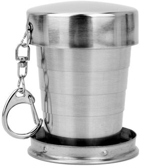 Draagbare Roestvrij Staal Opvouwbaar Cup 75Ml/150Ml/250Ml Outdoor Reizen Inklapbare Telescopische Cup Wandelen Camping water Koffie Mok