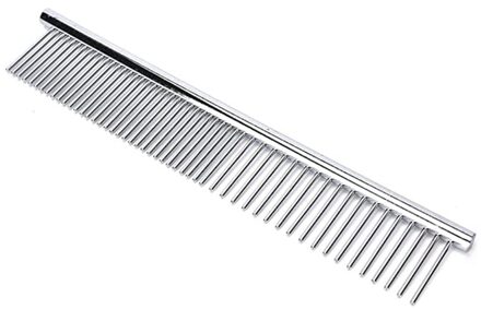 Draagbare Rvs Pet Grooming Kam Vergieten Kam Tool Poedel Afwerking Boter Kam Grooming Kam