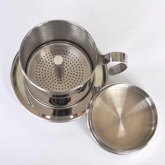 Draagbare Rvs Vietnam Koffie Druppelaar Herbruikbare Filter Vietnam Koffie Druppelen Pot V60 Dripper Vietnamese Koffie Filter Cup