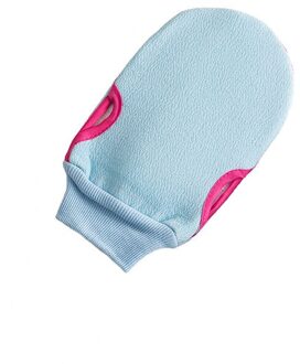 Draagbare Scrub Badhanddoek Verwijderen Exfoliërende Badkamer Wassen Lichaam Accessoires Douche Scrubber Body Reiniging Tool Borstel Handschoenen Blauw