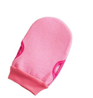 Draagbare Scrub Badhanddoek Verwijderen Exfoliërende Badkamer Wassen Lichaam Accessoires Douche Scrubber Body Reiniging Tool Borstel Handschoenen Roze